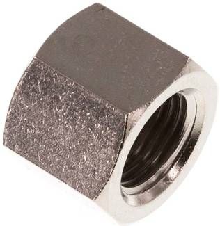 Verschlusskappe G 1/8", 16 bar Messing vernickelt