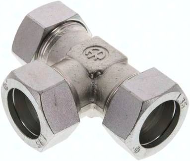 T-Schneidringverschraubung 35 L, Stahl verzinkt