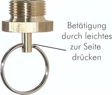 Entwässerungsventil mit Ring M 22 x 1,5