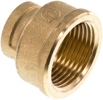 Rundmuffe G 1"-G 1/2", 16 bar Messing