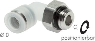 Winkel-Steckanschluss G 1/4"-6mm, IQS-PP
