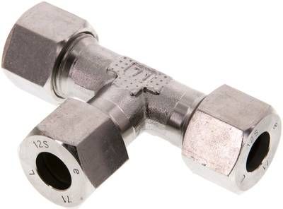 T-Schneidringverschraubung 12 S, 1.4571