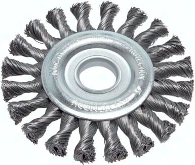 Rundbürste gezopft 125x14 mm, Aufnahmebohrung 22,2 mm