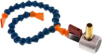 Gelenkschlauch, 1/4", Set mit Magnetfuß: 2 Gelenkschlauchstücke (13 Module); 2 F