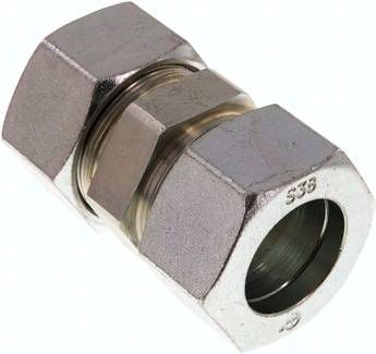 Gerade Schneidringverschrau-bung 38 S, Stahl verzinkt