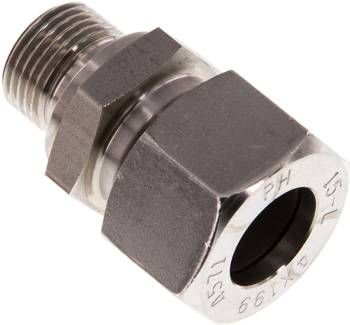 Gerade Schneidringverschr. 15 L-G 3/8", 1.4571