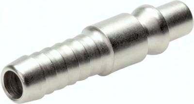 Kupplungsstecker (ARO/ORION) 6mm Schlauch, Stahl gehärtet & vernickelt