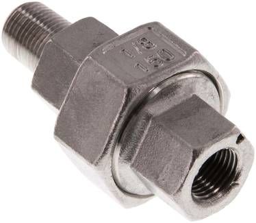 Verschraubung flach dichtend Rp/R 1/8" (IG/AG)