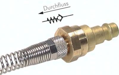 Kupplungsstecker (NW7,2) 8 x 6mm Schl. mit Rückschlagventil