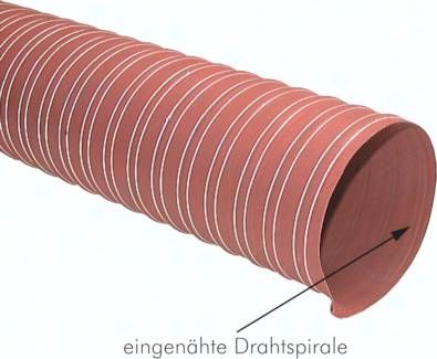 Silikon-Heißluftschlauch, doppellagig, 203mm