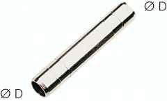 Stecknippel 12mm-12mm, Baureihe Topline