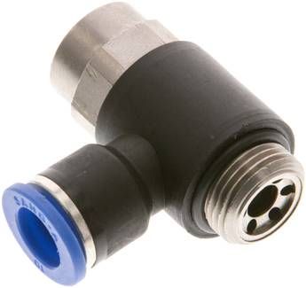 Winkel-Drosselrückschlag-ventil G 3/8"-10mm,abluftregelnd (Standard)