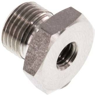 Reduziernippel G 1/8"(AG)-M 5(IG), 40 bar 1.4571