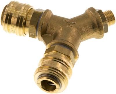 2-fach-Luftweiche mit Kupplungsdosen, G 1/4" (AG)