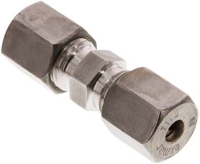 Gerade Schneidringverschrau-bung 6 S, Klemmring 1.4571 (NC)