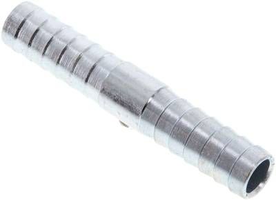 Schlauchverbindungsrohr 13mm-13mm, Stahl verzinkt