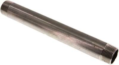 Rohrdoppelnippel R 1"-250mm, 20 bar 1.4571