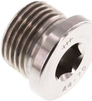 Verschlussstopfen Innenskt. G 1/2", 40 bar V4A