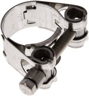 18mm Gelenkbolzenschelle, 25 - 27mm, 1.4301 (W4)