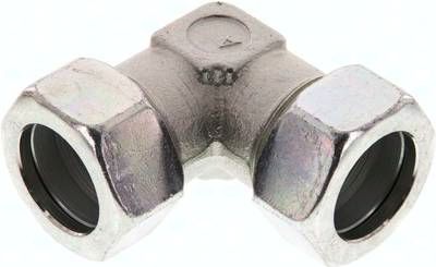 Winkel-Schneidringverschrau-bung 28 L, Stahl verzinkt