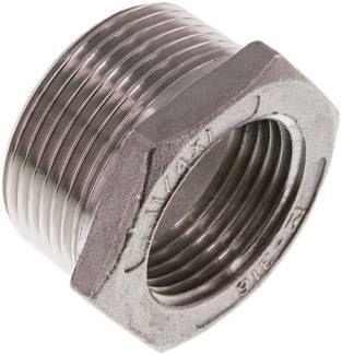 Reduziernippel R 1 1/4"(AG)-Rp 1"(IG), 16 bar 1.4408