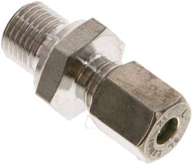 Gerade Schneidringverschr. 6 L-G 1/4", Klemmring 1.4571 (NC)