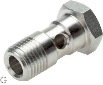 Hohlschraube für IQS-Ringstücke, G 1/8", Edelstahl