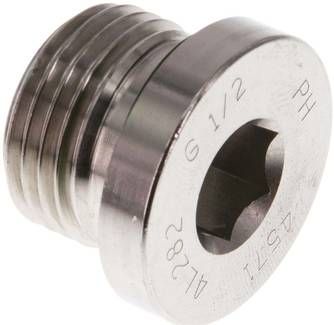 HD-Verschlussstopfen Innenskt. G 1/2", 1.4571