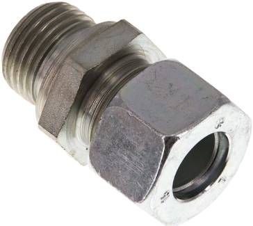 Gerade Schneidringverschr. 15 L-G 1/2", Stahl verzinkt