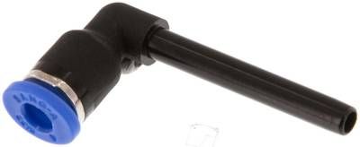 Winkel-Steckanschluss, langer 4mm Stecknippel, IQS-Standard