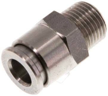 Gerader Steckanschluss R 1/8"-6mm, IQS-Edelstahl