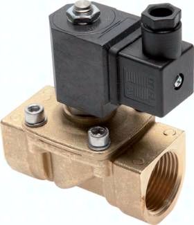2/2-Wege Messing-Magnetventil G 3/8", 0 - 16 bar, stromlos geschlossen (NC)
