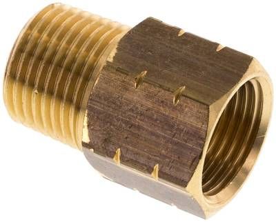 Reduziernippel NPT 3/8"(AG)-G 3/8"(IG), 16 bar Messing