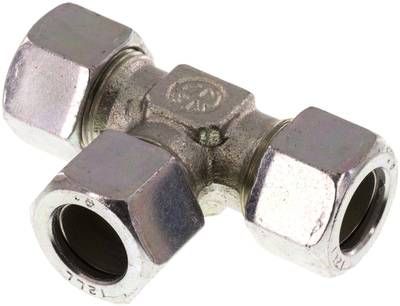 T-Schneidringverschraubung 12 LL, Stahl verzinkt
