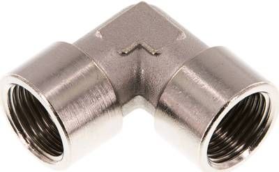 90°-Winkel G 1/2" (IG), 16 bar Messing vernickelt