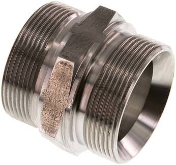 Hydraulik-Doppelnippel G 2"-G 2", 1.4571