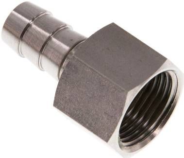 Aufschraub-Schlauchtülle G 3/8"-9mm, 40 bar 1.4571