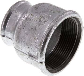 Rundmuffe Rp 2"-Rp 1 1/4", 25 bar Temperguss verzinkt