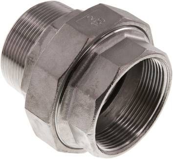Verschraubung flach dichtend Rp/R 2" (IG/AG)