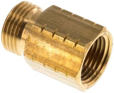 Reduziernippel G 3/8"(AG)-NPT 3/8"(IG), 16 bar Messing