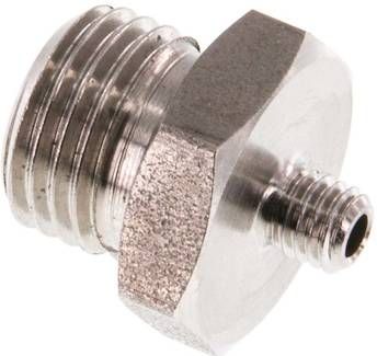 Doppelnippel G 1/4"-M 5, 40 bar 1.4571