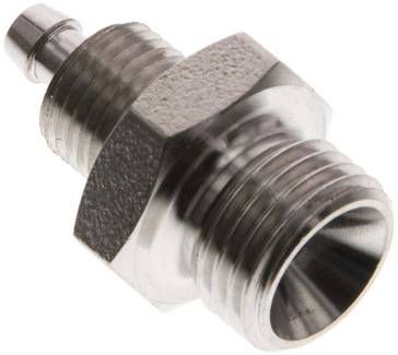 Gerades Gewindestück G 1/4"-6 x 4mm, 1.4571 ohne Mutter
