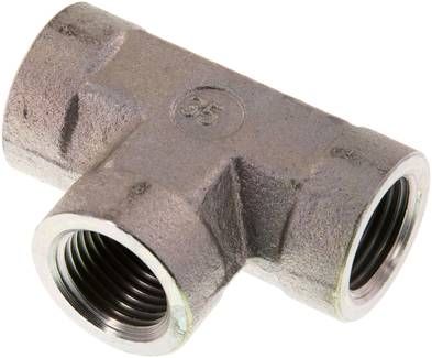 Hochdruck T-Stück G 1/2" (IG), Stahl verzinkt