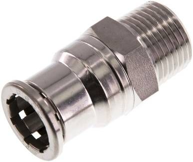 Gerader Steckanschluss R 1/2"-16mm, IQS-Edelstahl