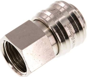 Kupplungsdose (NW7,2) G 1/2"(IG), Messing vernickelt