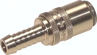 Temperierkupplungsdose 9mm Zapfen, 9 mm Schlauch, Messing