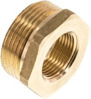 Reduziernippel G 1 1/4"(AG)-G 3/4"(IG), 16 bar Messing