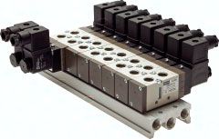 Reihenleiste (10-fach) für SF4000 (5/2 und 5/3-Wege)