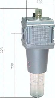 MULTIFIX Öler, G 1", Baur. 5, mit Polycarbonatbehälter und Schutzkorb