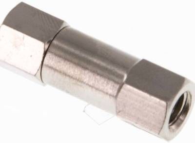 Rückschlagventil, M 5, PN 10, Messing vernickelt